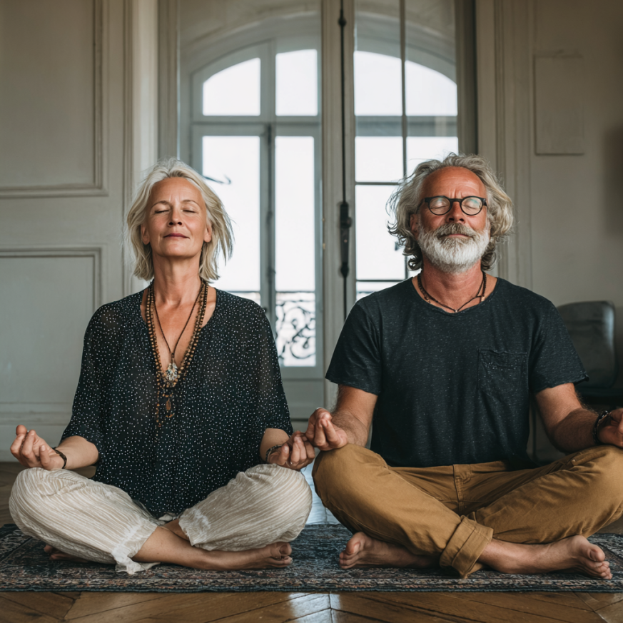 Інструктор йоги демонструє вправу